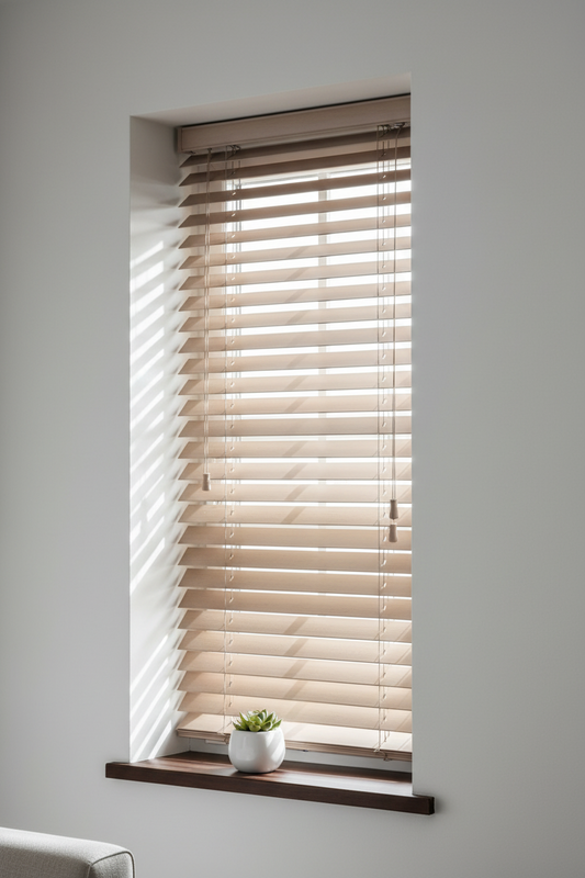 Ξύλινα Στόρια Shades-6292 – Luxury Series | Φυσικό Ξύλο 50mm