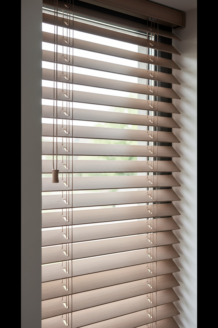 Ξύλινα Στόρια Shades-6295 – Luxury Series | Φυσικό Ξύλο 50mm